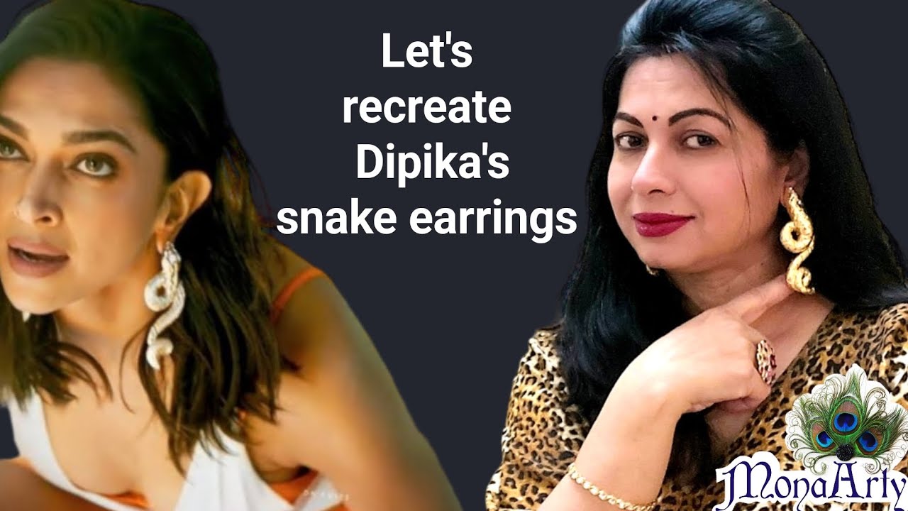 let's make Dipika's snake earrings | DIY Jewellery | Handmade earrings 