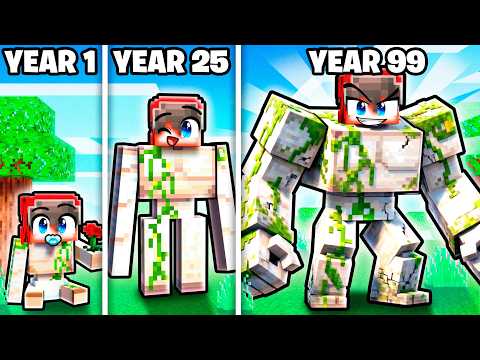 Living 99 YEARS as an IRON GOLEM!