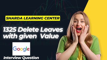 1325 Delete leaves with given value leetcode solution explained #faangprep