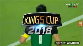 ไฮไลต์การยิงจุดโทษ ไทย 4-2 กาบอง KING CUP 2018