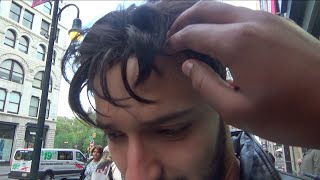 HIS HAIR IS FAKE?!