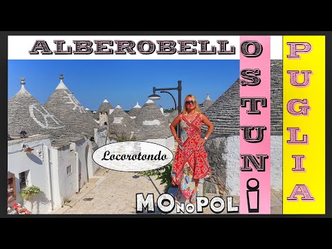 PUGLIA-ALBEROBELLO cosa vedere nella valle dei TRULLI ? [OSTUNI-MONOPOLI-LOCOROTONDO]  [DRONE+ VLOG]