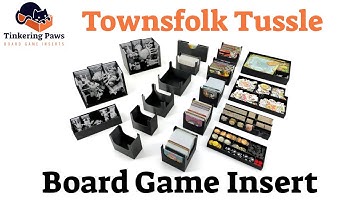 Townsfolk Tussle - Board Game Insert / Organizer - By Tinkering Paws