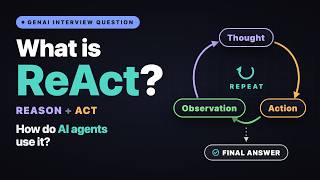 What Is ReAct, and How Do AI Agents Use It | GenAI Interview Prep