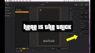 Removing the text after game starts on buildbox.