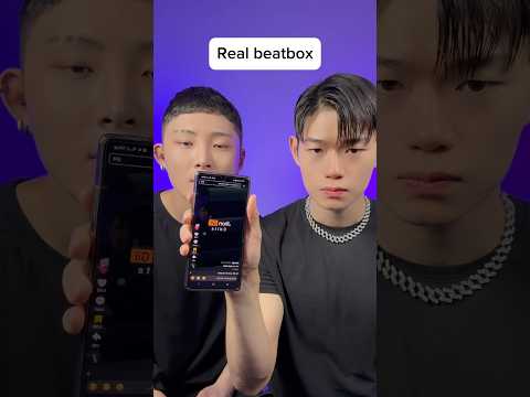 Fake beatbox vs real beatbox #beatbox #tiktok