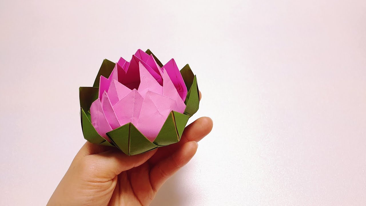 미술놀이》쉽고 간단한 '연꽃만들기' How to make a paper flower lotus