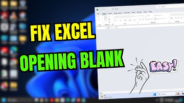 Los het probleem op met het openen van een leeg document in Microsoft Excel