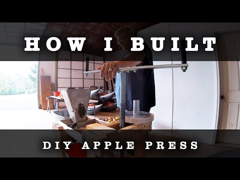 Video: Do-it-yourself Apple Press: A Home-made Press From A Jack For Squeezing Juice According To Drawings. How To Make A Simple Screw Structure Out Of Wood?