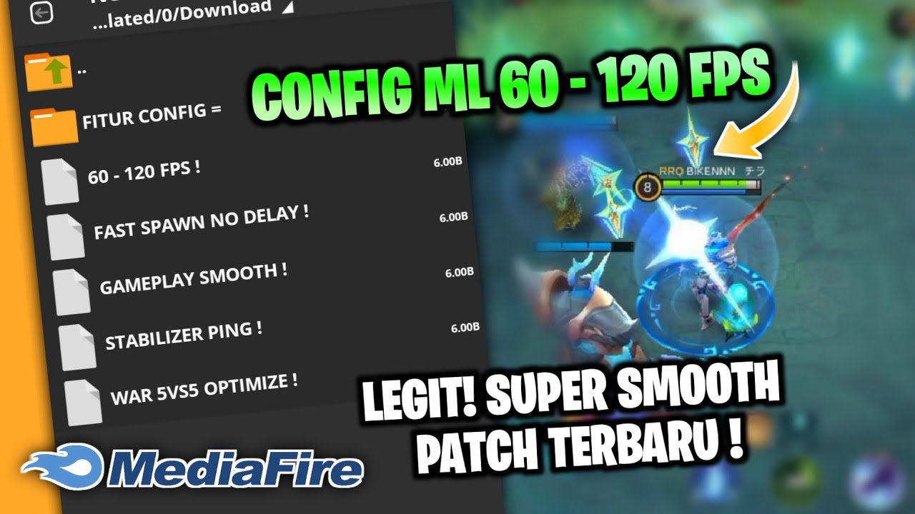 🔧 Config ML 60120 Fps Smoothie Terbaru Fix Spawn Delay & Ping
