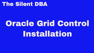Oracle Grid Control Installation