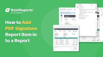 How to Add a PDF Signature Report Item to the Report Designer | Bold Reports
