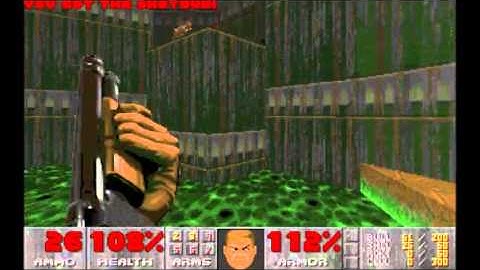 DOOM - original DOS version, E1M1
