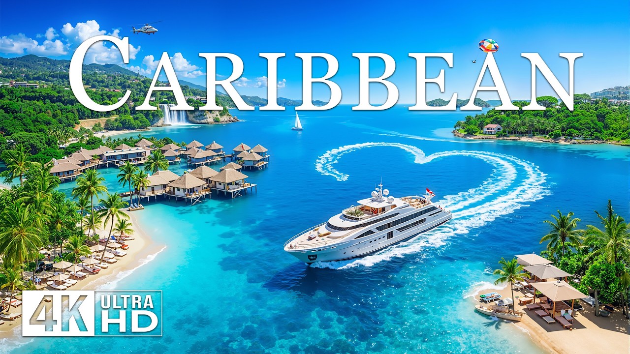 [4K] Caribbean 2026 🌞 Golden Beaches, Calm Seas & Palm-Lined Bays | 4K Drone Views