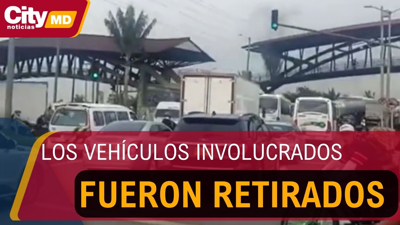 Tres siniestros viales causaron fuerte congestión en la Autopista Norte | CityTv