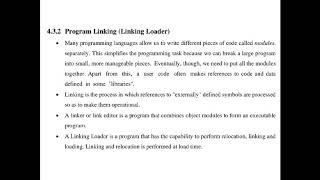 Linking loader
