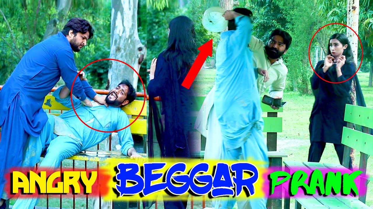 Angry Fake Beggar Prank With 