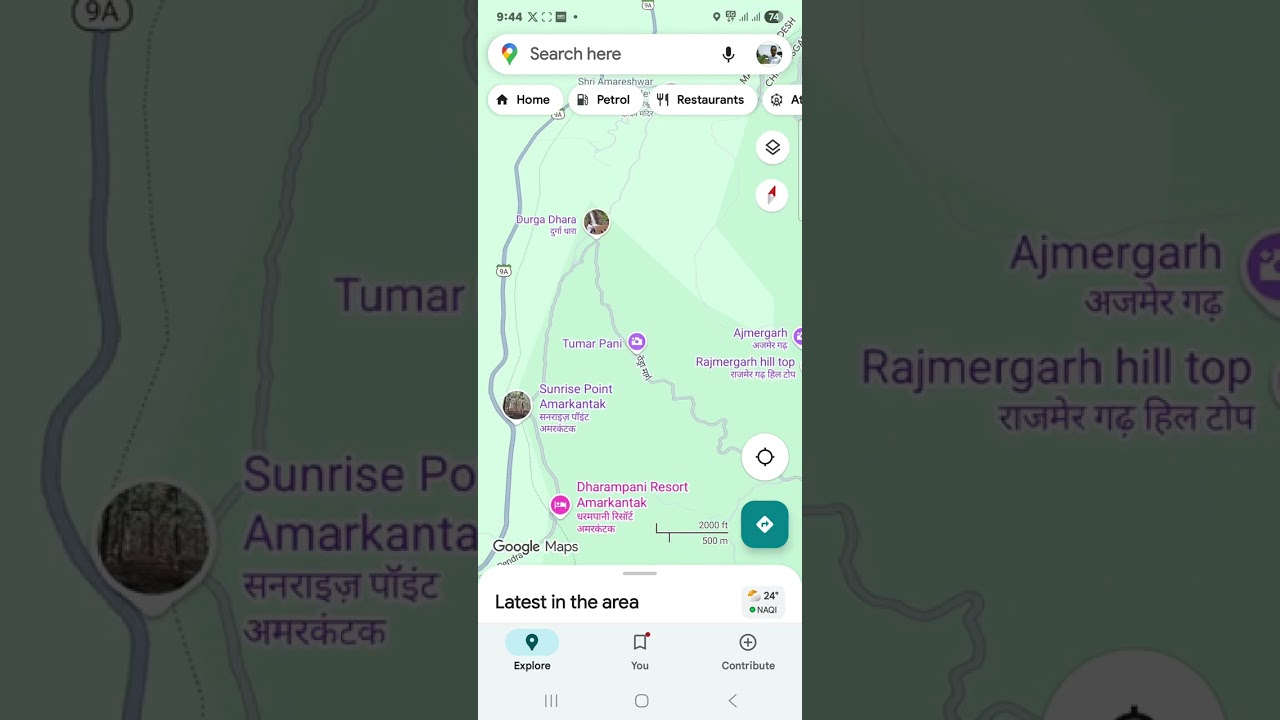 Amarkantak google map 1.8.25