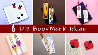 6 DIY Bookmark Ideas 🔖✨ | Easy Handmade Bookmarks | Cute Paper Crafts