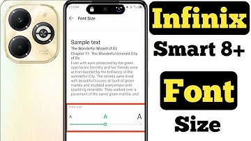 How to change font size in Infinix Smart 8 Plus || Infinix Smart 8 Plus font size ||