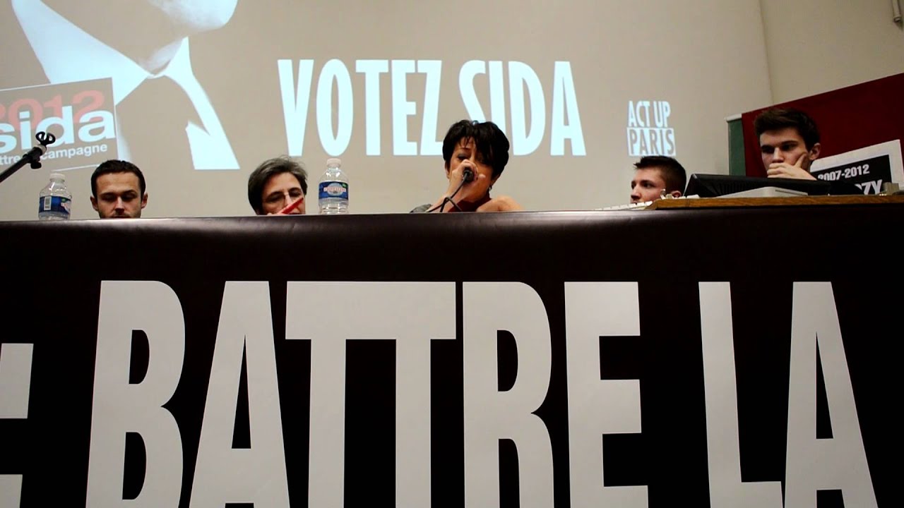 French Presidential Candidates Representatives Meet Act Up Paris.MOV