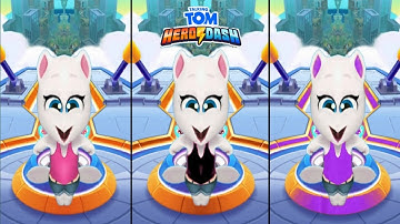 TALKING TOM HERO DASH -- PINK , BLACK & PURPAL HERO ANGELA RUNNING CLASSIC RUN MIRROR MODE