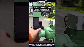 Ramato Abrasive Belt Grinder Machine | Automatic Belt Grinding &amp; Polishing Machine, Finishing System