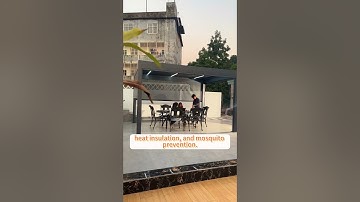 OEM Aluminium Outdoor Garden Waterproof Louver Pergola