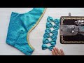Deep neck पे बनाए ये खूबसूरत ब्लाउज डिजाइन/ blouse back neck design cutting and stitching / blouses