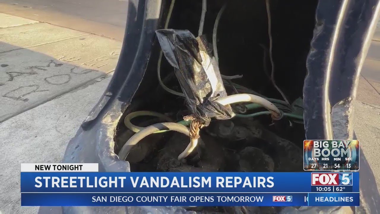 Streetlight Vandalism Repairs YouTube