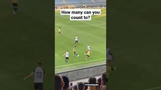 How many nutmegs? #shorts #football #skills