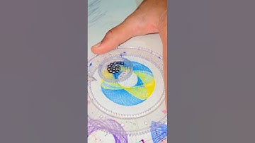 You’ve Never Seen Spirograph Like This! 😲#diy #diy#wow#art#relax#asmr