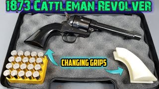 Uberti 1873 Cattleman Revolver 🛠 Changing grips #revolver #pearlgrip #uberti #1873 #cattleman #grip