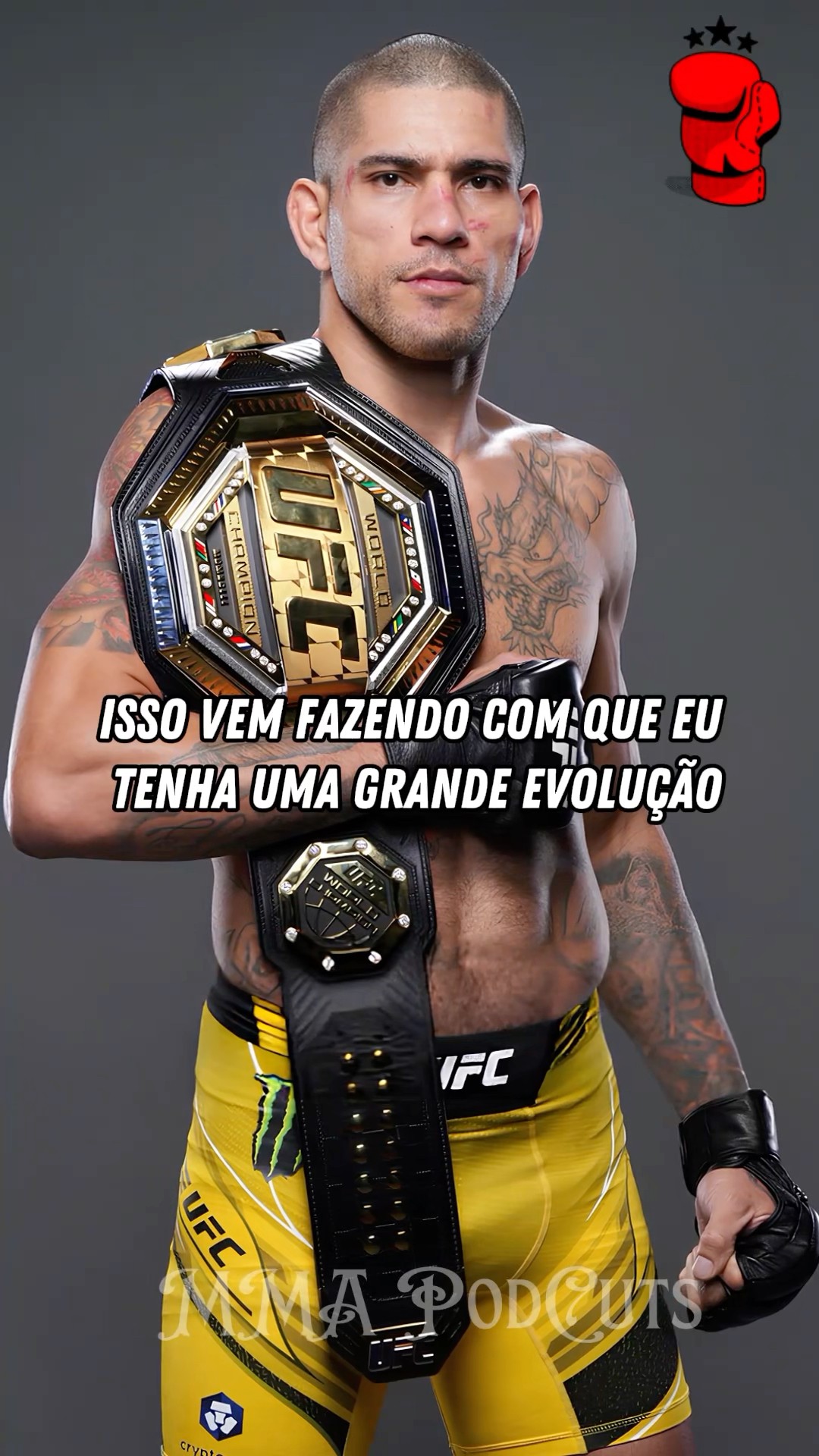 ALEX POATAN X EVOLUÇÃO #mma #luta #boxe #ufc #shortsfeed #brasil #foryou