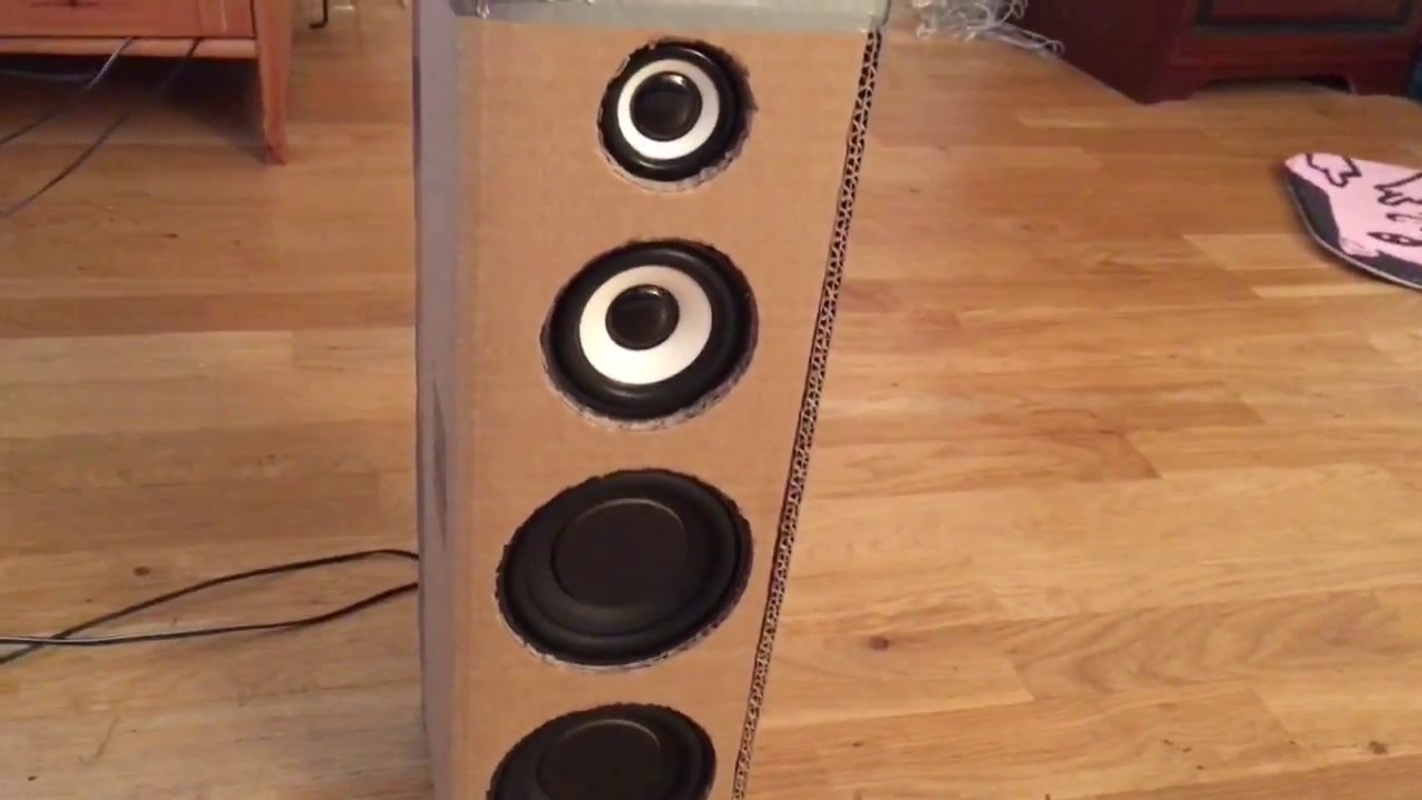 Homemade Cardboard Floor Speakers YouTube
