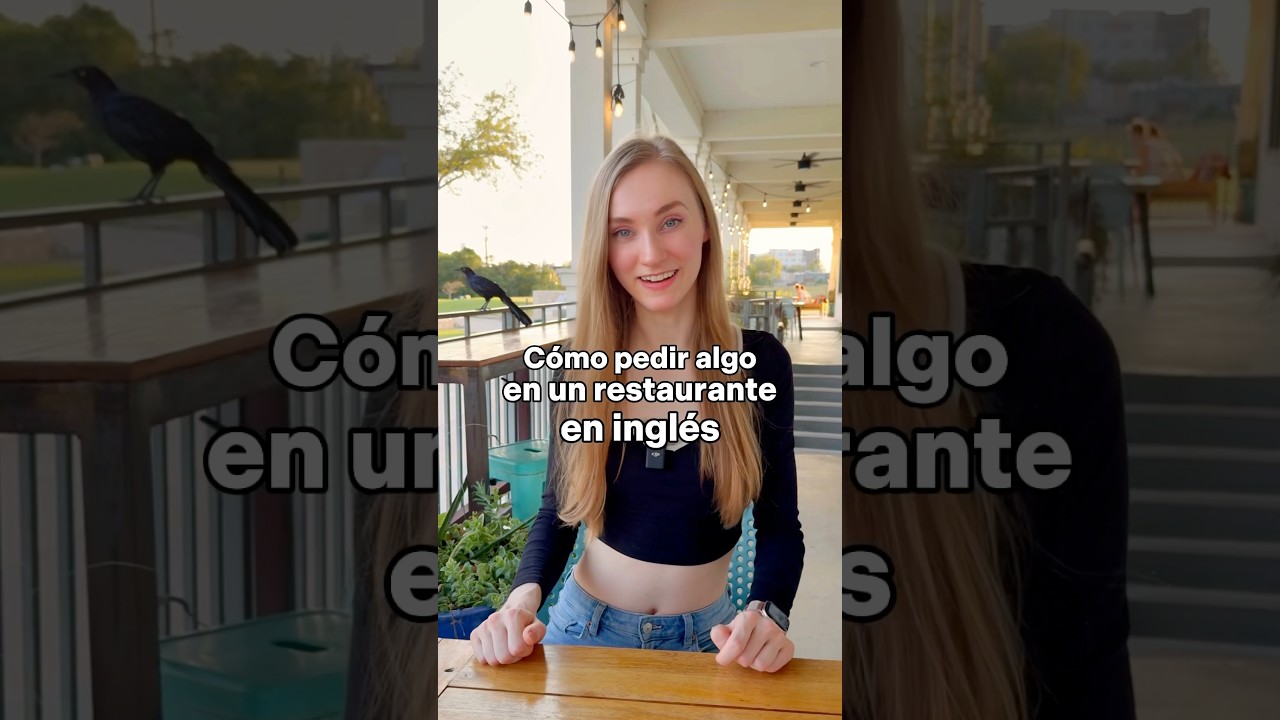 Cómo pedir algo en un restaurante en inglés 🇺🇸 #inglesonline #ingles #inglesfacil