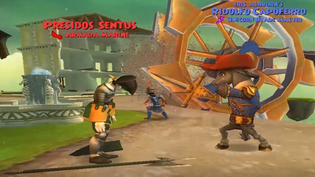 Pirate101 Ridolfo Capoferro Attack animations and Critical