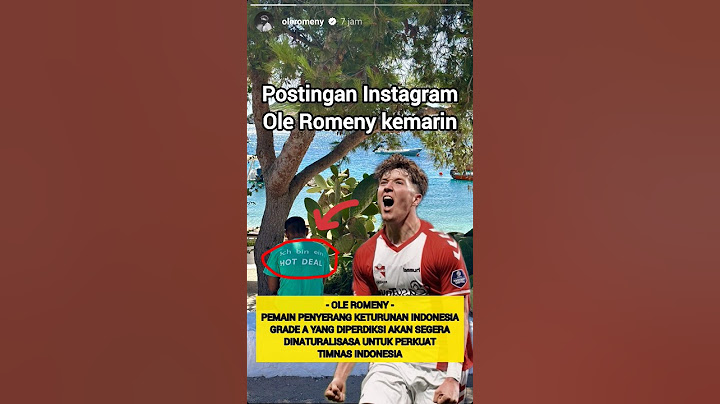 Unggahan Instagram Ole Romeny apakah tanda-tanda akan gabung Timnas? #timnas #oleromeny #shorts