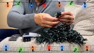 Color Changing LED Christmas Lights With 11 Function Remote Review & Setup | Amazon Purchase Brizled Wealth