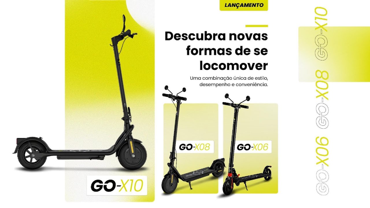 Patinete Elétrico Dobrável DROP GO-X08 350w – Drop