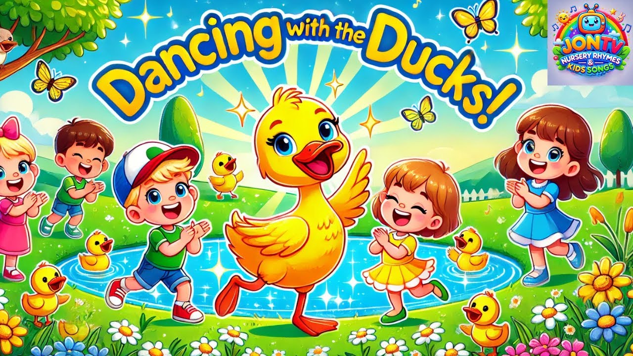 Dancing with the Ducks | Fun Nursery Rhyme for Kids | JonTV Nursery Rhymes & Kids Songs