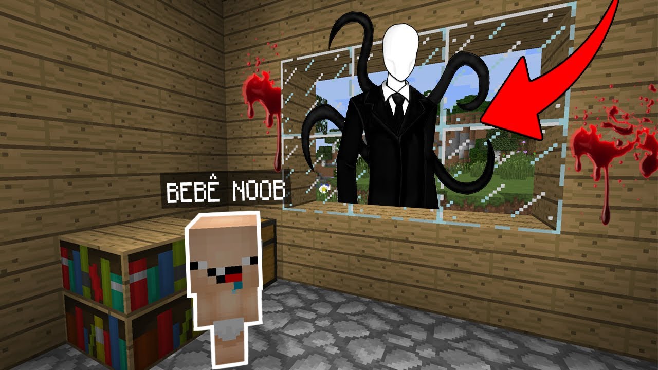 NOOB vs MINECRAFT - BEBÊ NOOB ENCONTROU O SLENDERMAN 