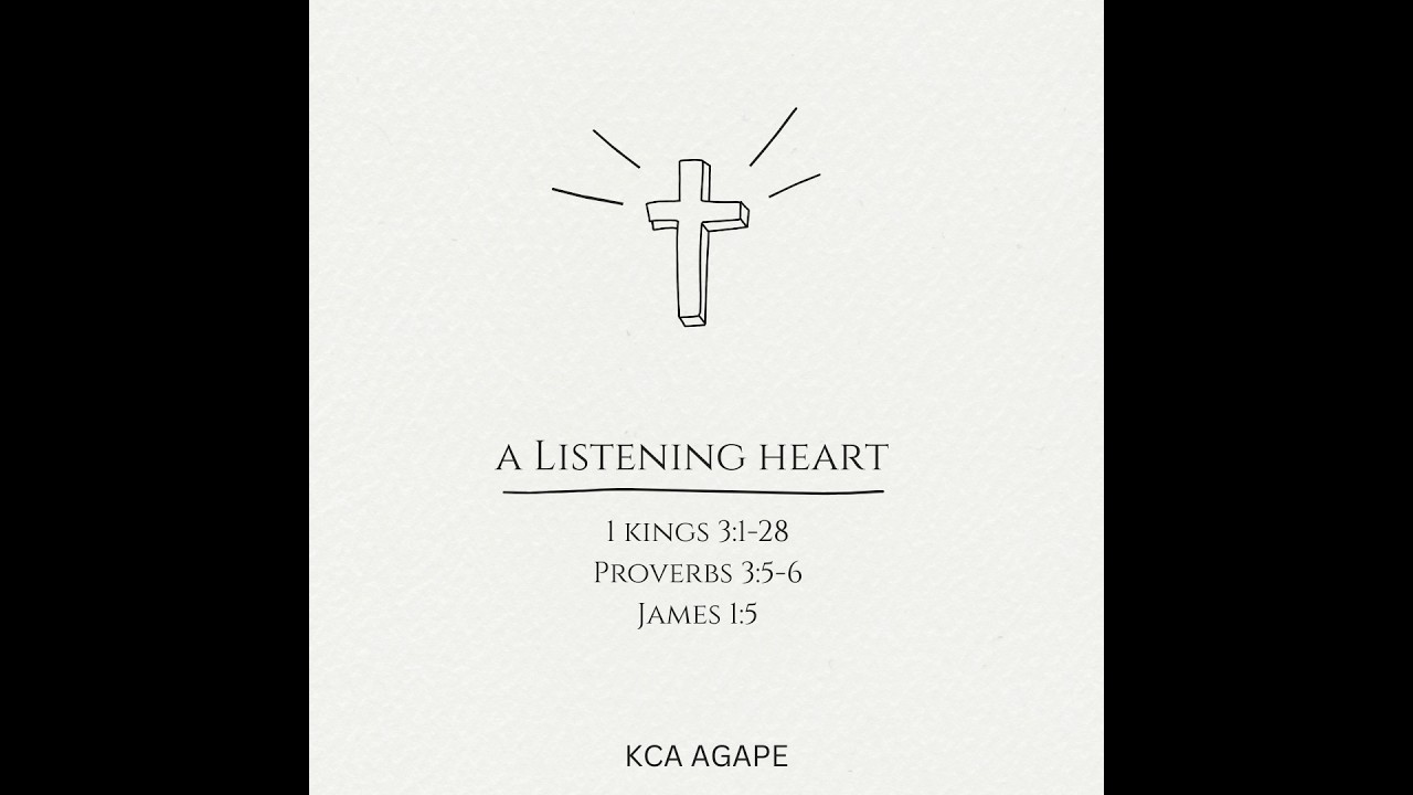 (10/11/2026) | A Listening Heart | KCA AGAPE Live Stream
