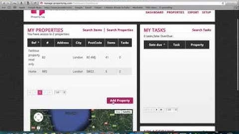 iProperty Log Tutorial: Video 2 - Add a Property and Emergency Contact