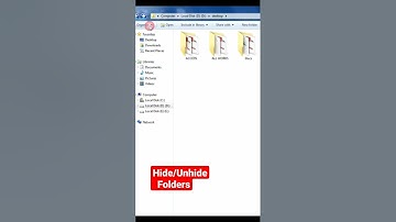 Hide / Unhide Folders in Windows 7 !!! #education #learning #computer #viralvideo