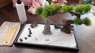 BangBangDa Tabletop  Meditation Bonsai Zen Rock Sand Garden