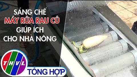 Sáng chế máy rửa rau củ giúp ích cho nhà nông