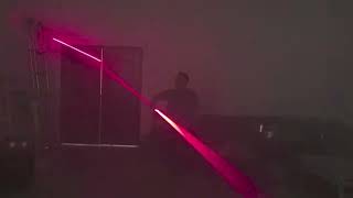 Portable laser performance laser flashlight for entertainment, venue display, and stage effect