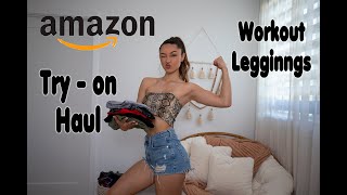 TRY ON HAUL Amazon workout leggings