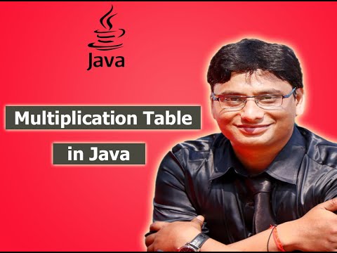 Java Program To Print  Multiplication Table | Multiplication Table in Java| Multiplication Table